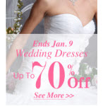 Lightinthebox New Year 2011 Deals: Up to 70% Off Wedding Dresses