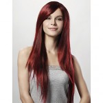 70% OFF Capless Extra Long Straight Red Synthetic Wig Side Bang with Free Shipping at Lightinthebox.com